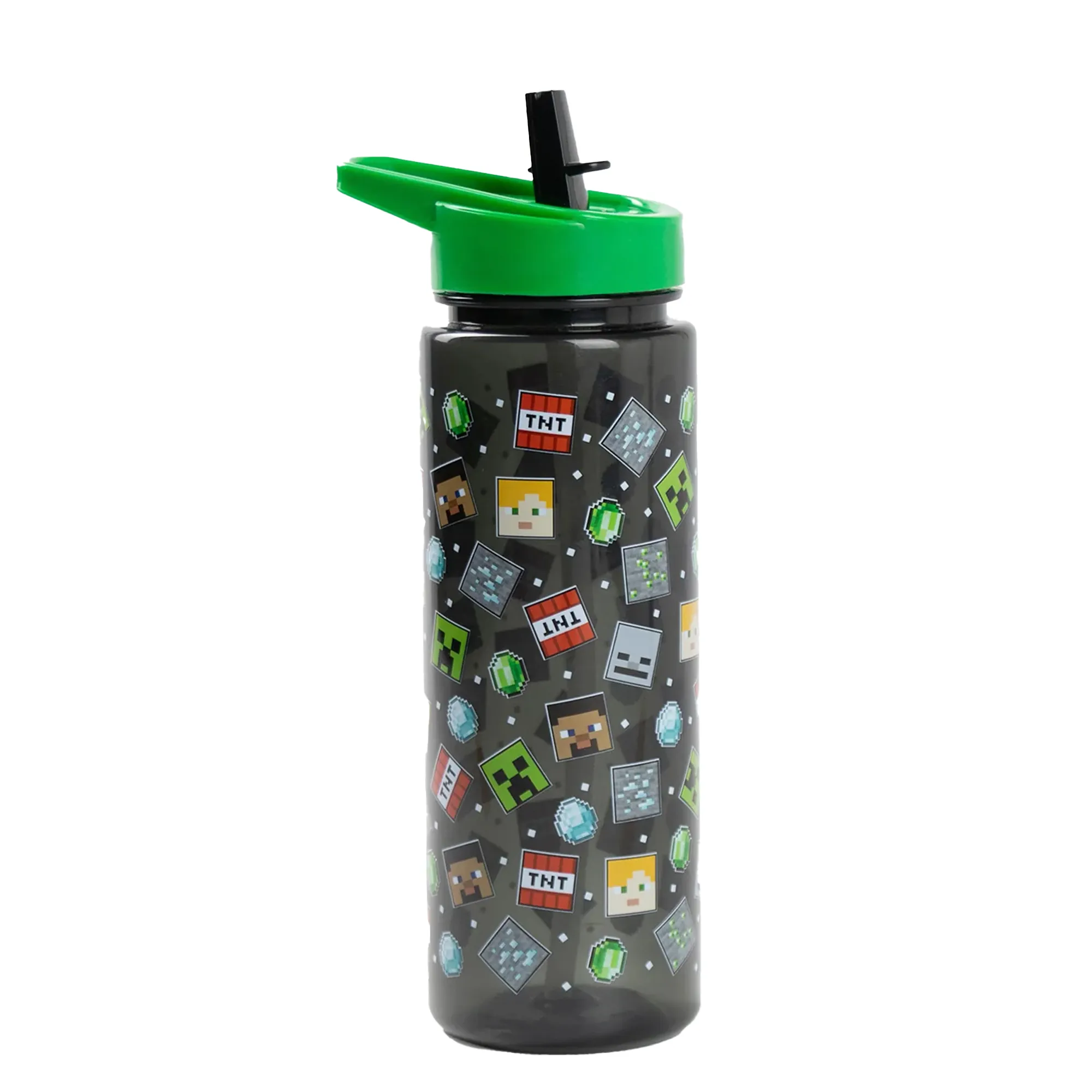 Minecraft Straw Water Bottle