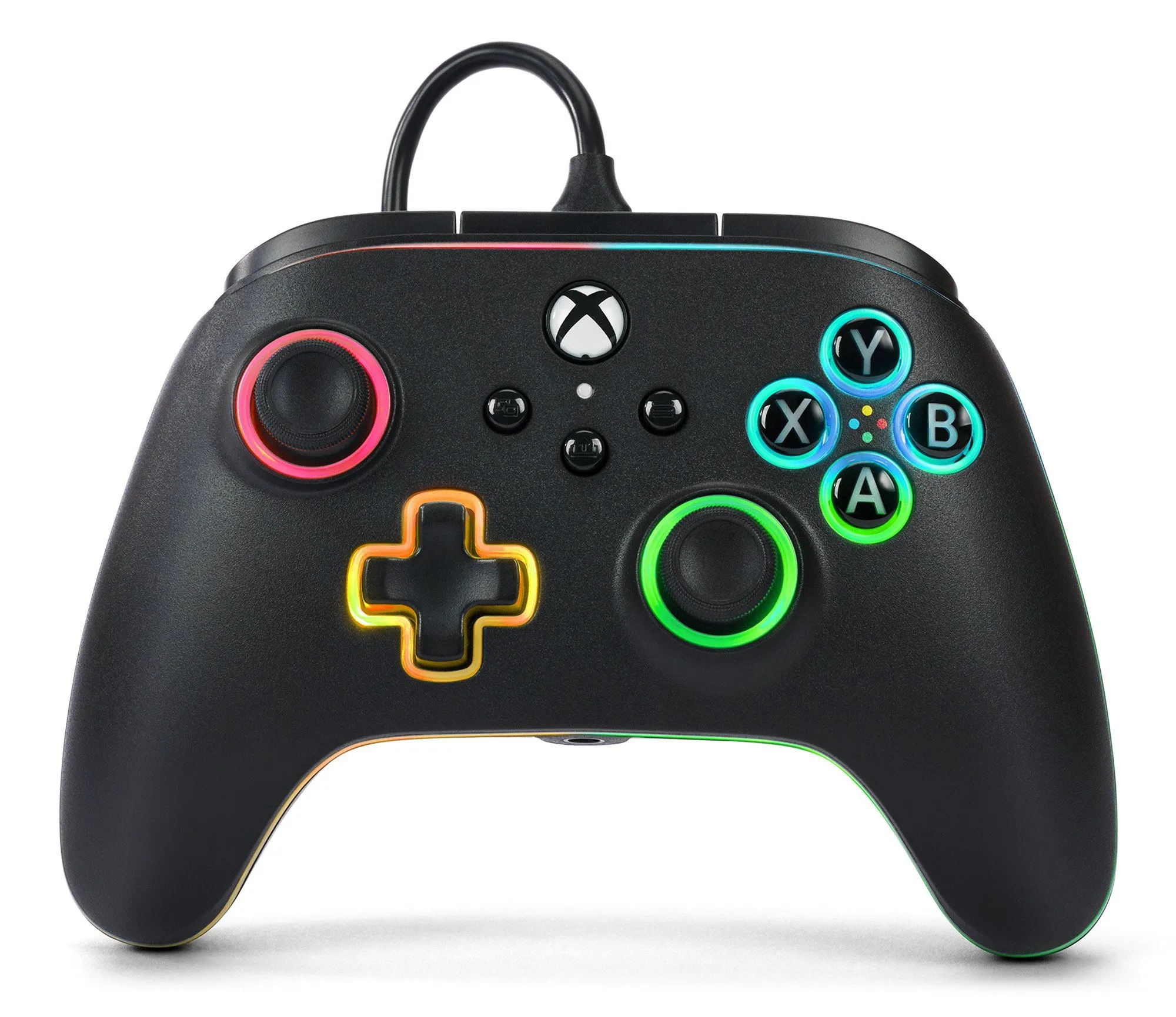 PowerA XBGP0076-01, Gamepad, Xbox Series S, Xbox Series X, Koblet med ledninger (ikke trådløs), USB, USB Type-C, Svart