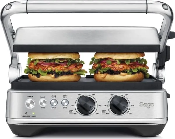 Sage SGR700BSS4EEU1 the BBQ & Press Grill Børstet rustfrit stål