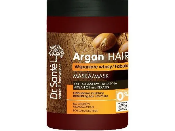 Dr. Sante Argan Hair Restorative Mask for skadet hår 1000 ml