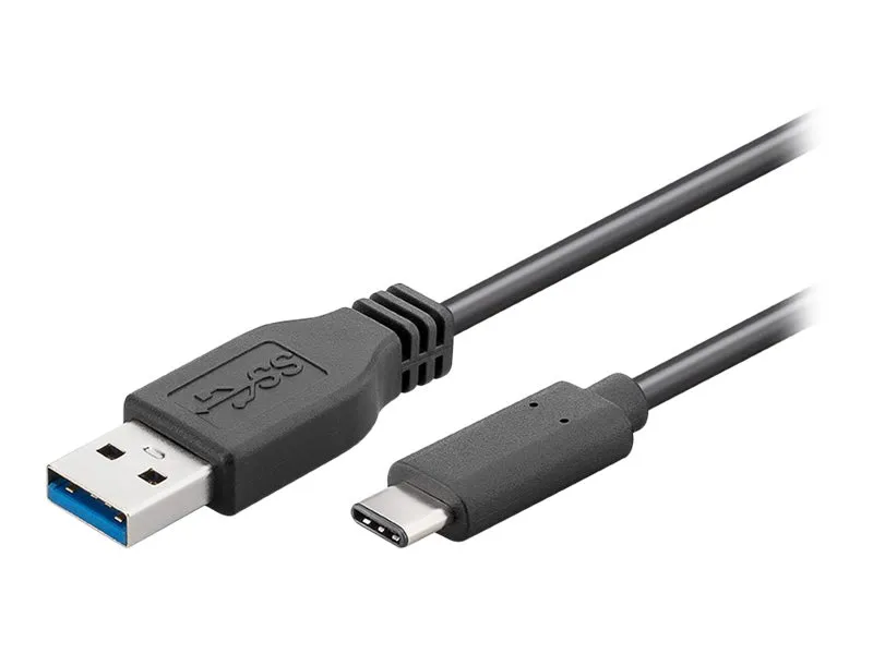 MicroConnect - USB-kabel - USB-type A (hann) til USB-C (hann) - USB 3.1 - 15 cm - formstøpt - svart