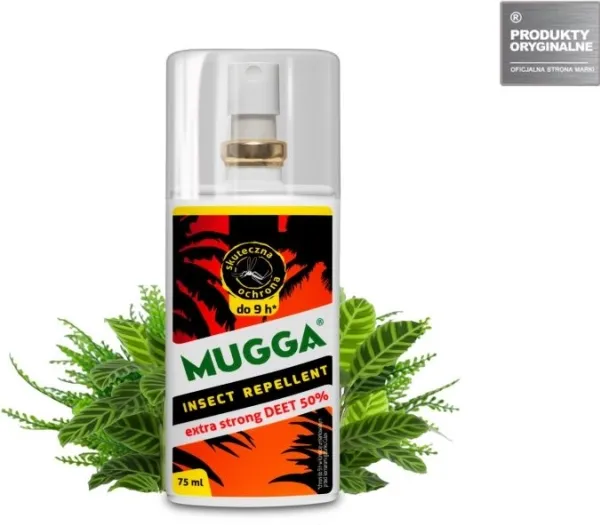 Mugga spray ekstra sterk 50% DEET 75 ml
