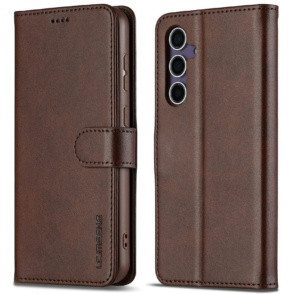 LC.IMEEKE Samsung Galaxy S25 flip etui - Brun