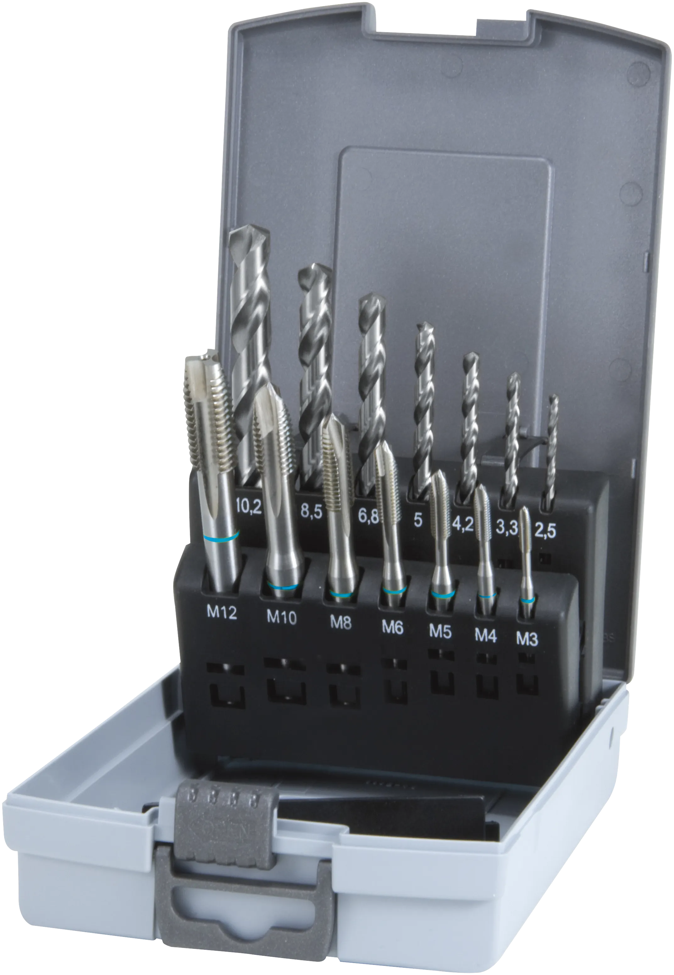 Tapp- og borsett HSS M3-12 stk.