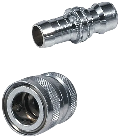 NiTo1/2" koblingsett m/hus+nipp+sl.sp