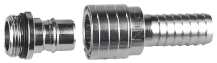 Sikkerhetskoblingssett 1/2" utv. RG m/3/4" sl. sp