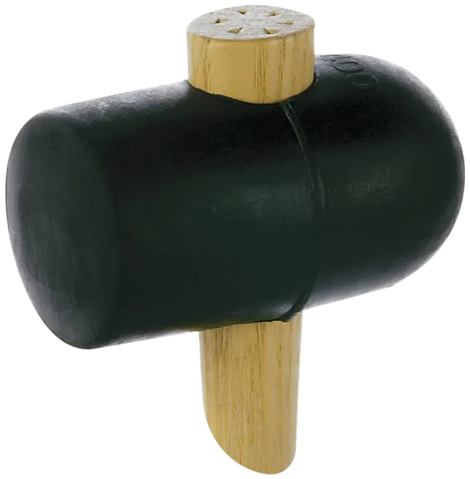 Gummiklubbe rund/flatt hode ø65 mm