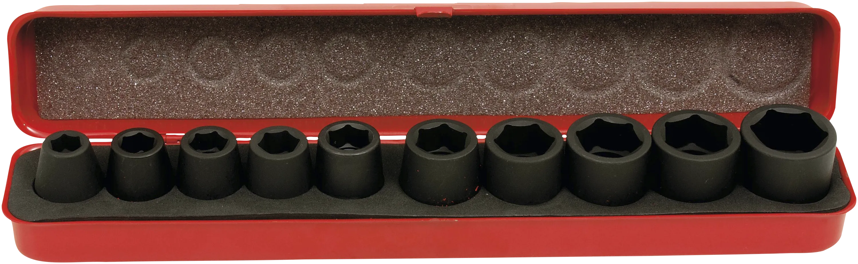Slagnøkkelsett 1/2" 6kt 10-24 mm 10 deler