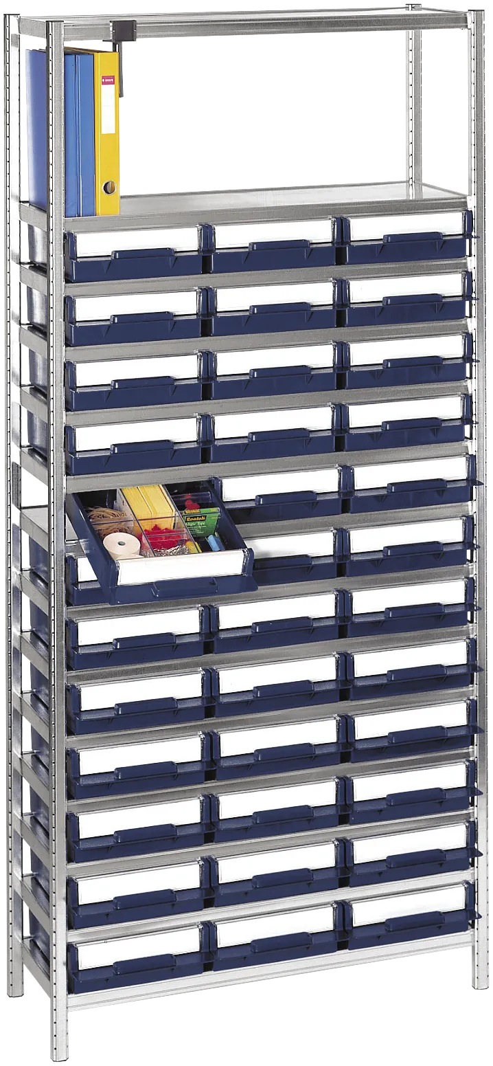 Hylle 4-800 2000×920×340 galv./blå