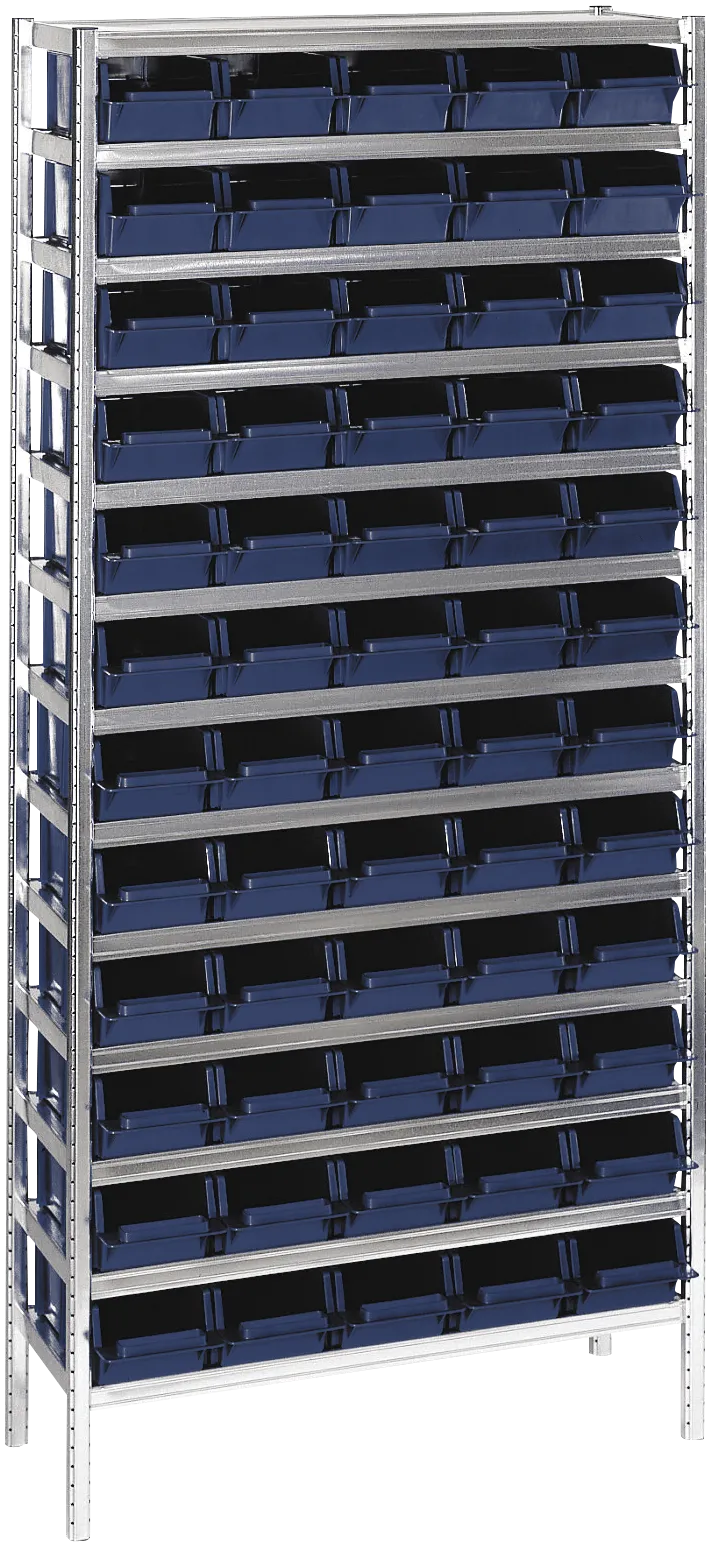 Hylle 5-600 2000×920×340 galv./blå