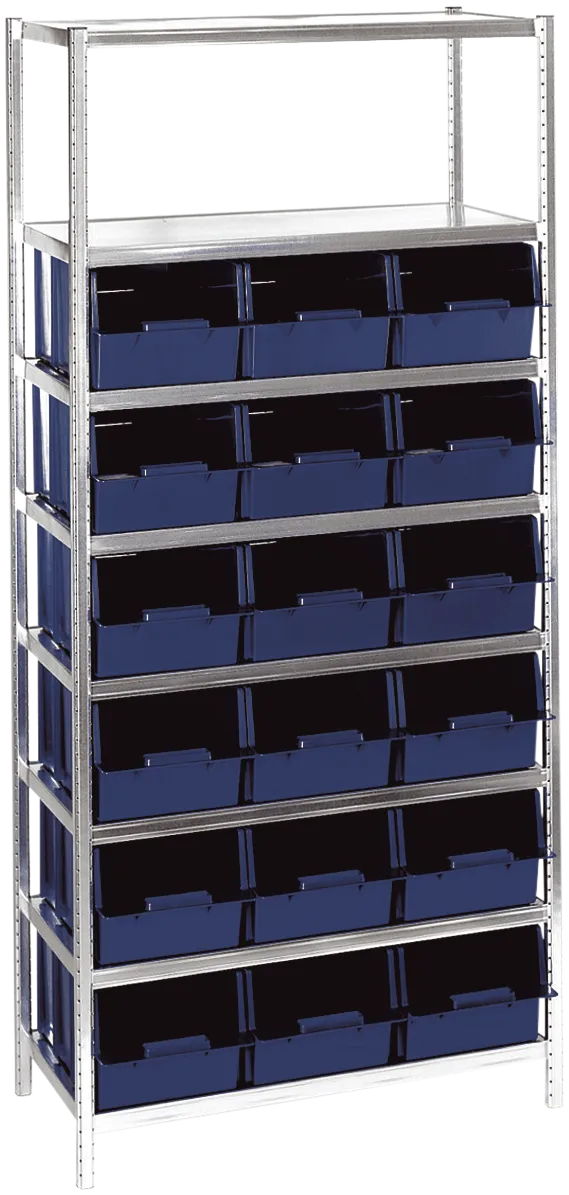 Hylle 9-2800 2000×920×430 galv./blå