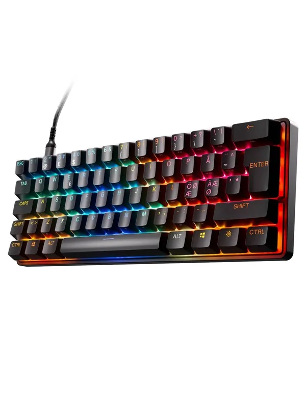 SteelSeries Apex Pro Mini Gen 3 - Gamingtastatur - Uten numpad - Nordisk - Svart