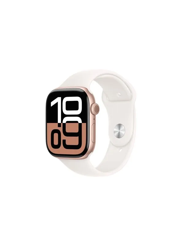 Apple Watch Series 10 GPS + Cellular 46mm - Rose Gold Aluminium Case with Light Blush Sport Band - M/L