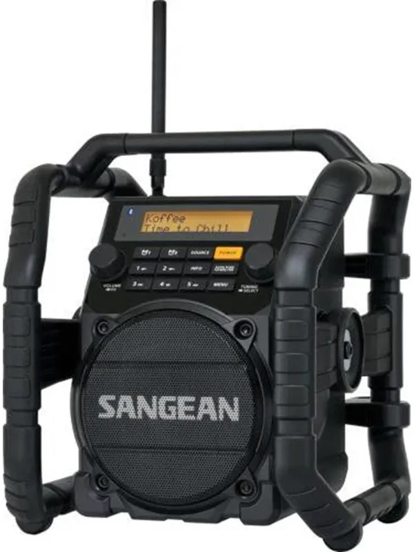 Sangean U5 DBT black Ultra Rugged Digital Tuning Receiver - DAB/DAB+/FM - Svart