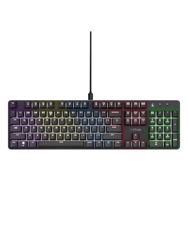 Trust GXT871 Zora Mechanical - Gamingtastatur - Nordisk