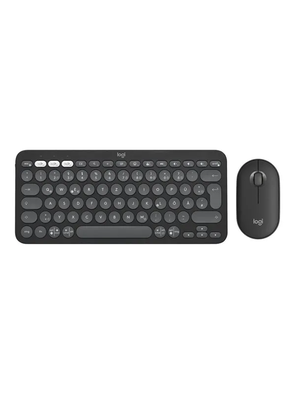 Logitech Pebble 2 Combo - Tastatur & Mussett - Universal - Grå