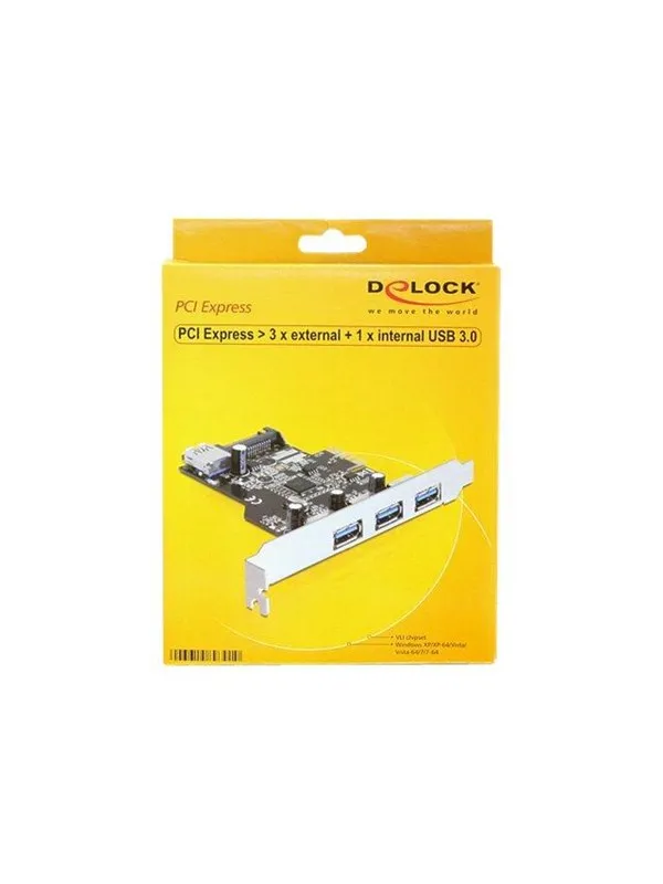 DeLOCK PCI Express Card > 3 x External + 1 x Internal USB 3.0