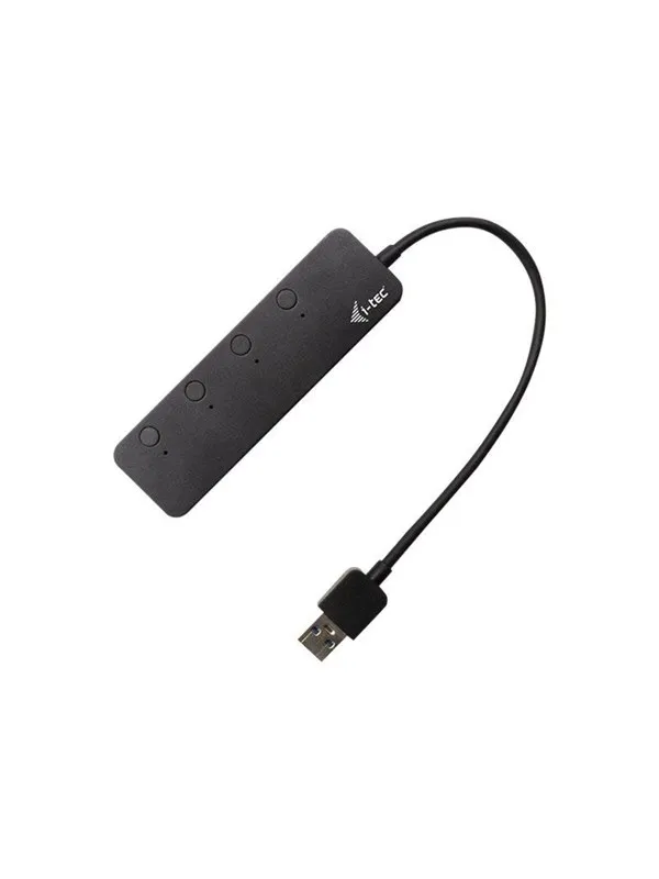 I-Tec USB 3.0 Metal HUB 4 Port with individual On/Off Switches USB-hub - USB 3.2 - 4 porter - Svart