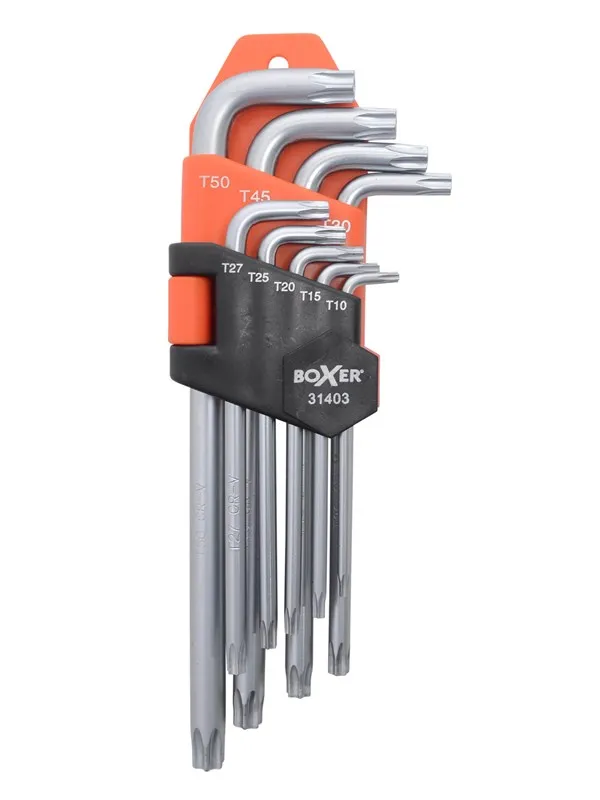 Boxer Torx-nøkkelsett 9 deler - CrV-stål