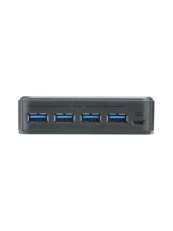 ATEN US234 - 2 x 4 USB 3.2 Gen1 Peripheral Sharing Switch USB-hub - 4 porter - Grå