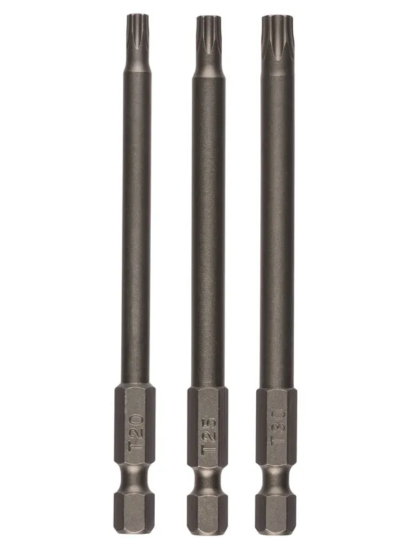 Bosch 3-delers sett skrutrekkerblad for skruer med innvendig torx (T) T20; T25; T30; 89 mm