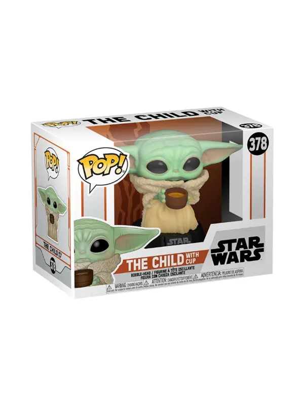 Funko! - POP Vinyl SW Mandalorian The Child w/cup - Figur