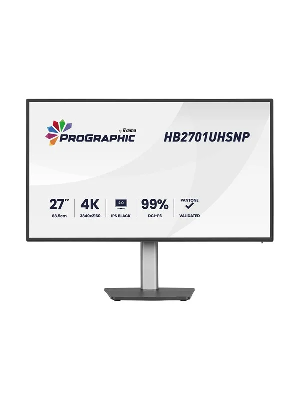 27" iiyama ProGraphic HB2701UHSNP-B1 - LED monitor - 4K - 27" - HDR