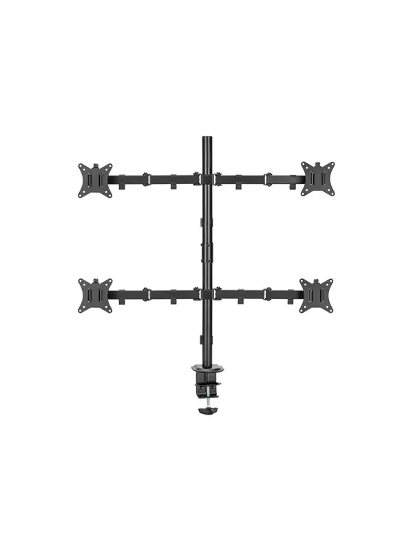 Deltaco mounting kit - for flat panel - quad tilt swivel rotate 9 kg - black