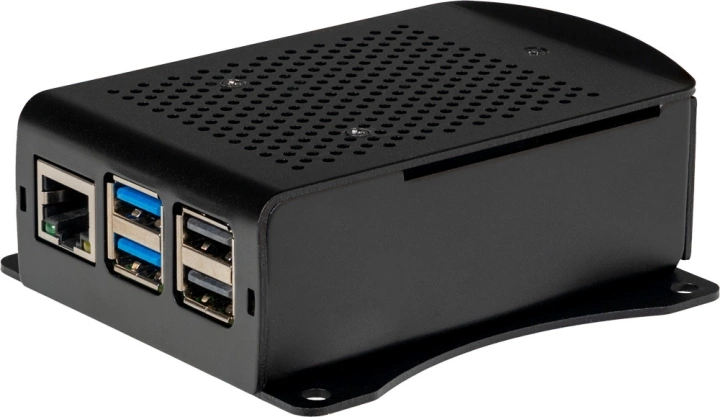 Raspberry Pi aluminiumsdeksel med vifte, Raspberry Pi 5 B, svart