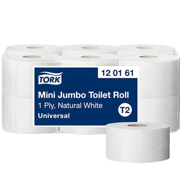Tork Universal Mini Jumbo T2 - Toalettpapir - 1714 ark - rull - 240 m - natur - for P/N: 247040, 346090, 455000, 472037, 555000, 555500, 555500 LEN...