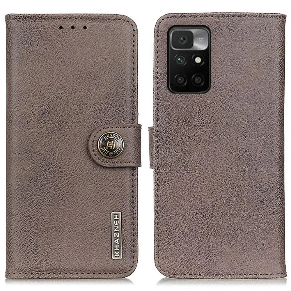 Xiaomi Redmi 10 KHAZNEH Lommebok - deksel - Grå