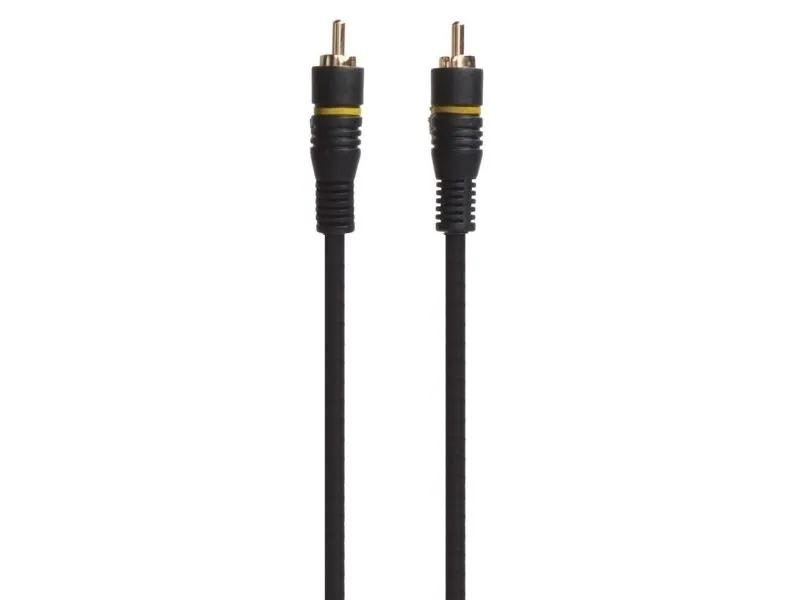 Connectech Subwoofer-kabel. 10m. Sort