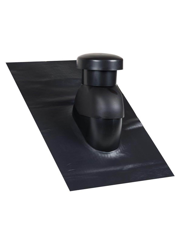Easy Flex Roofing Sabetoflex roof hood 5-45° ø125 black pib