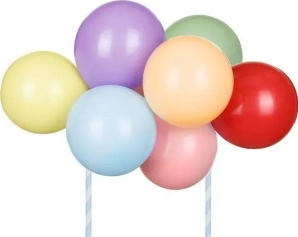 Ballong kakedekor regnbue mix 29 cm 32965