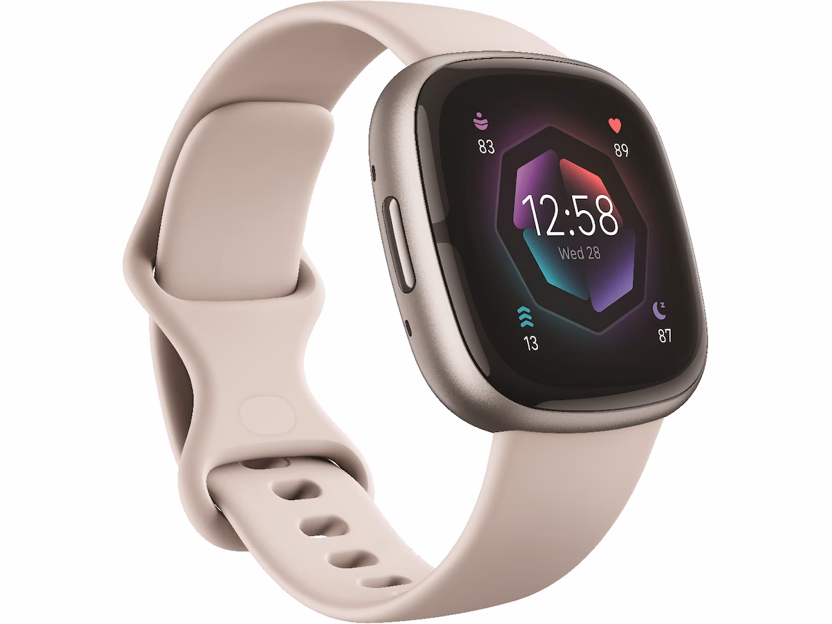 Fitbit Sense 2 Lunar (hvit/platina)