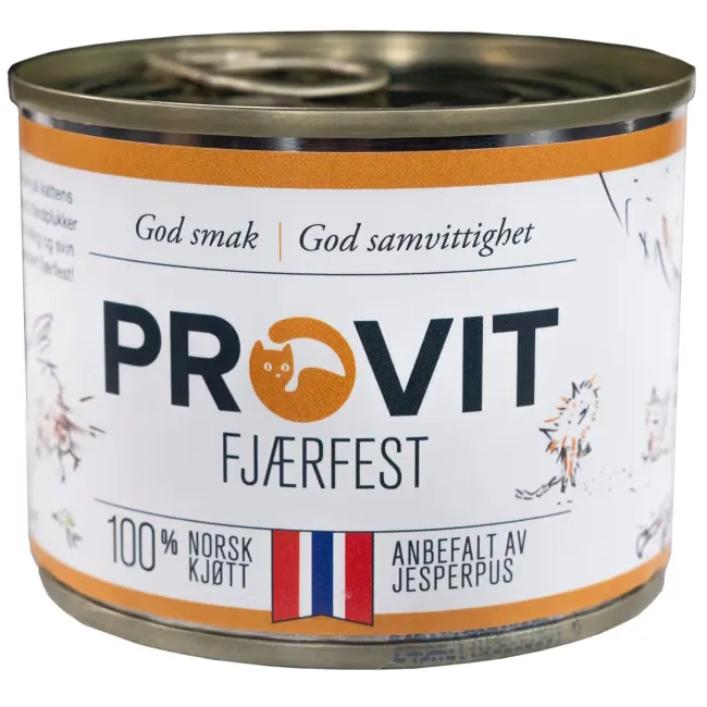 PROVIT Boksemat Katt Fjærfest 185g