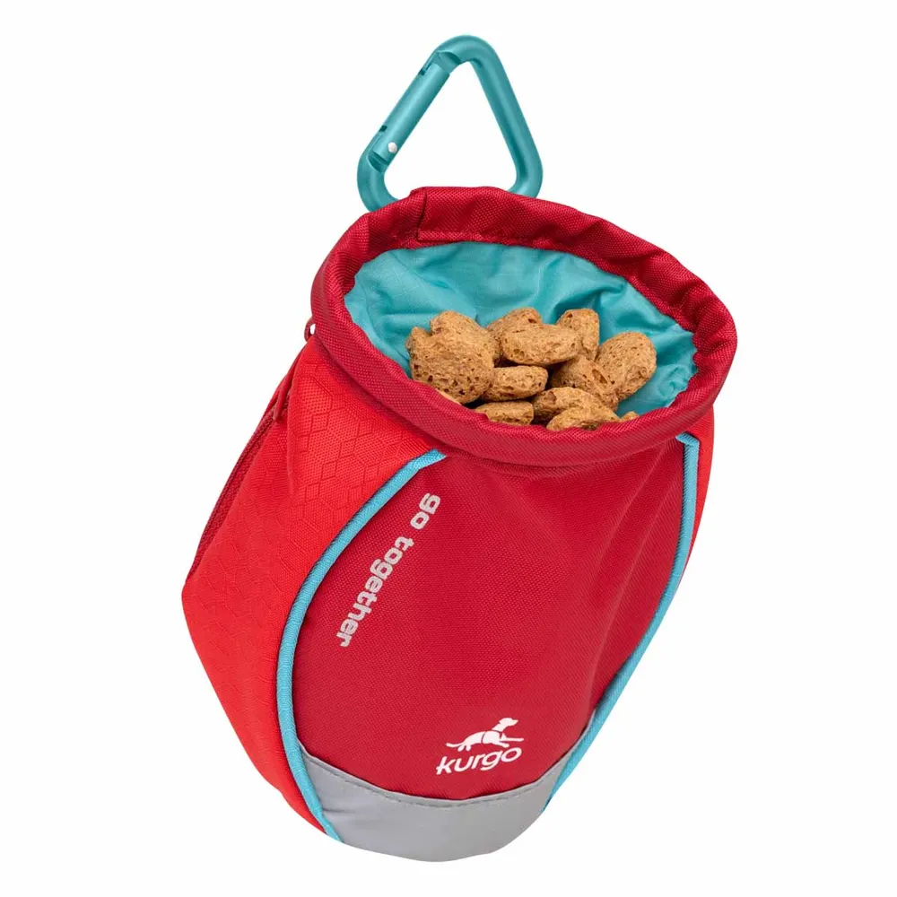 Kurgo Go Stuff It Godbitbag  -  smart godbitpose til hund - Rød