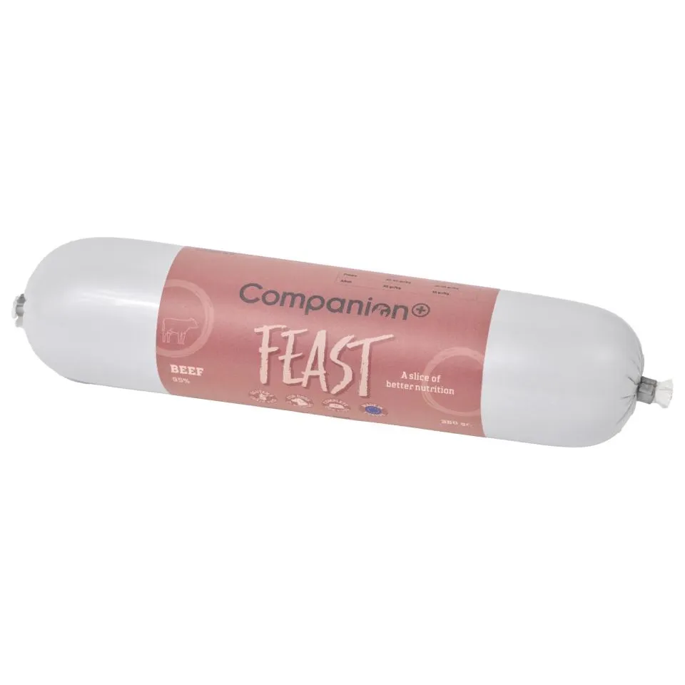Companion+ FEAST hundefôrpølse Biff