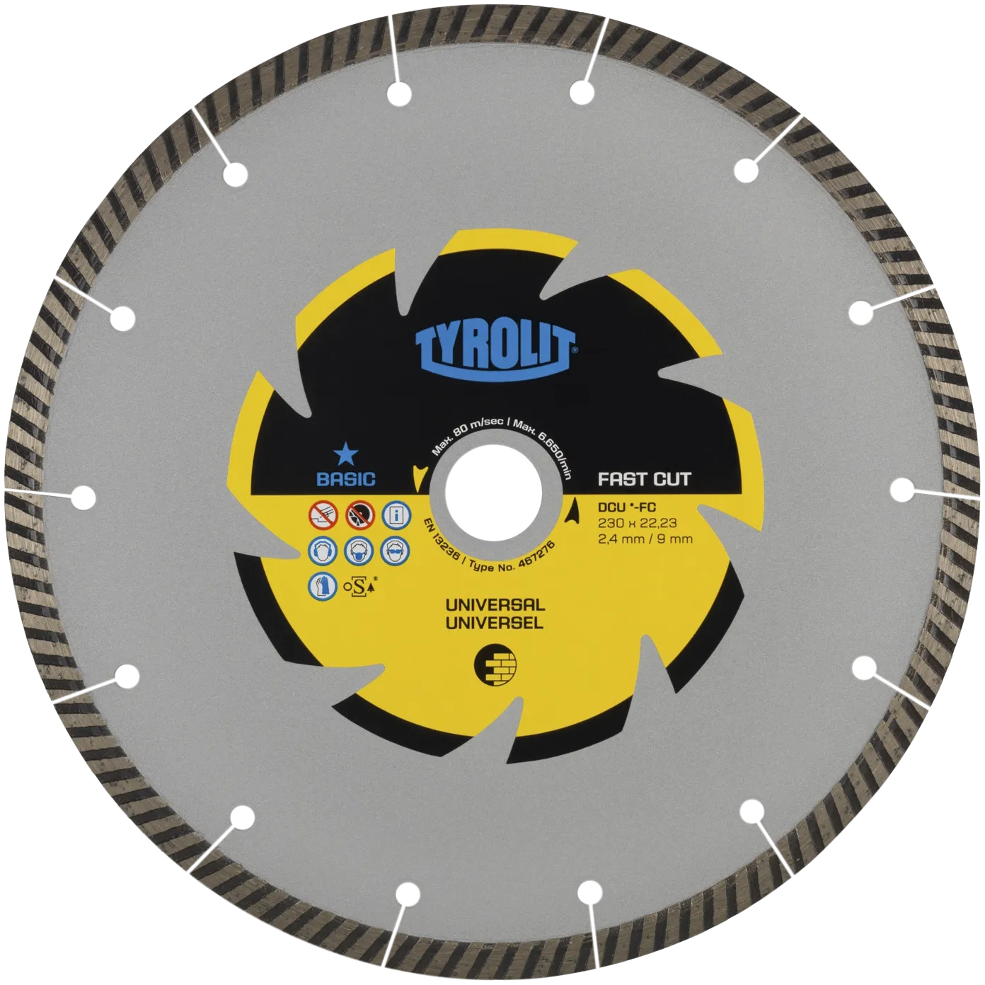 Diamantskive Basic DCU C3R ø350×3×25,4 FC
