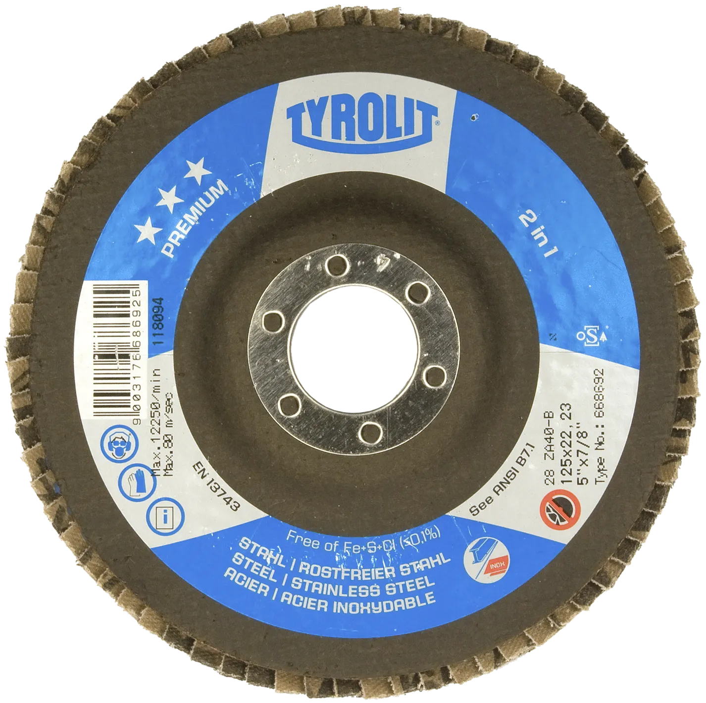 Lamellskive Premium 27SLA ø115 ZA120-B