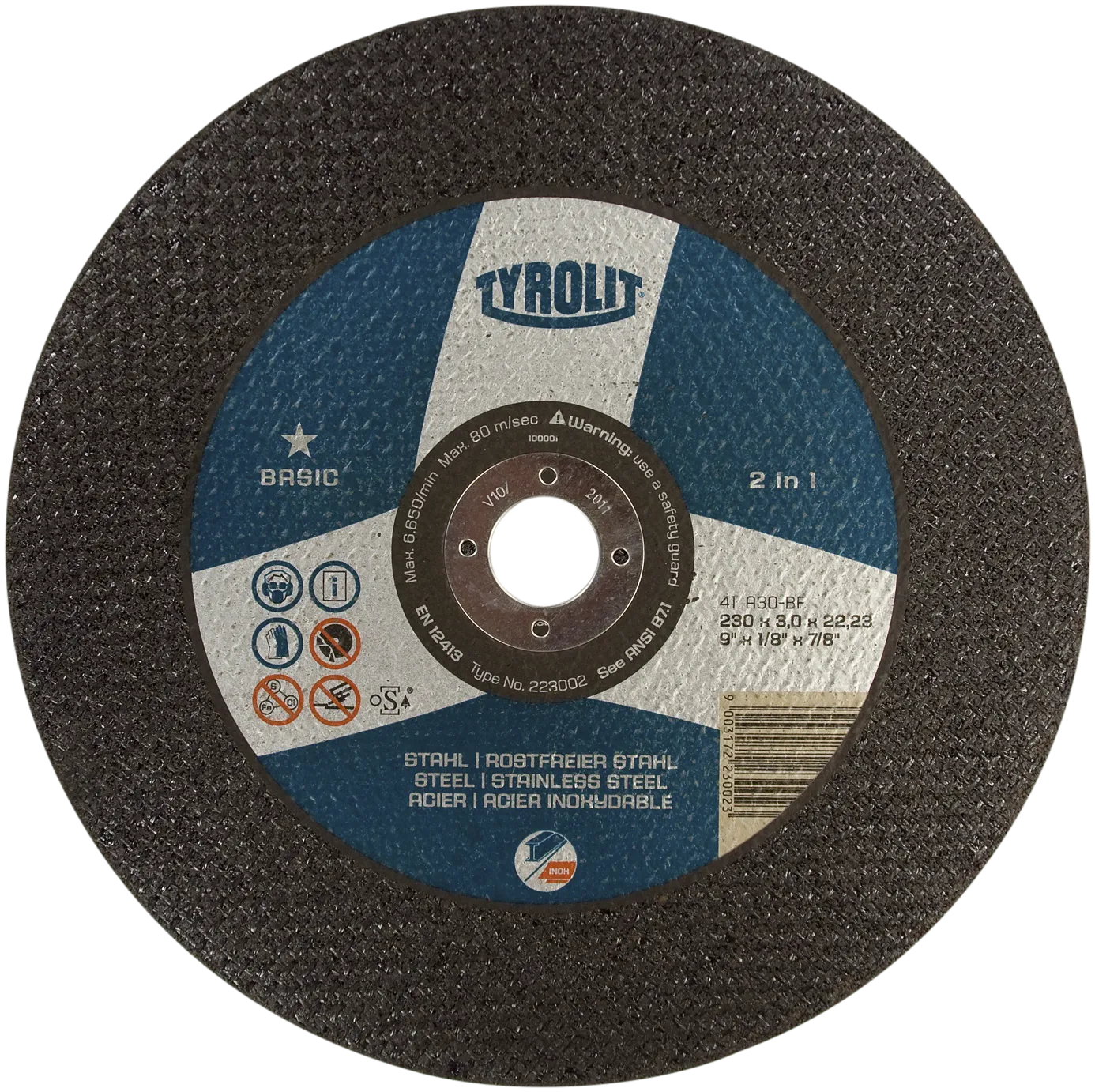 Kutteskive Basic 41C ø230×3 A30Q-BF