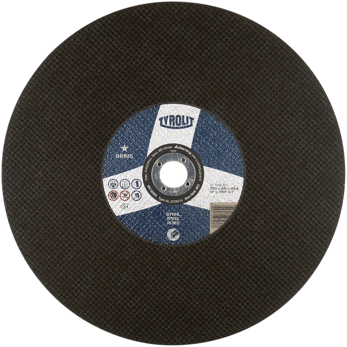 Kappeskive Basic 41C ø350×2,8×25,4 A46-BF