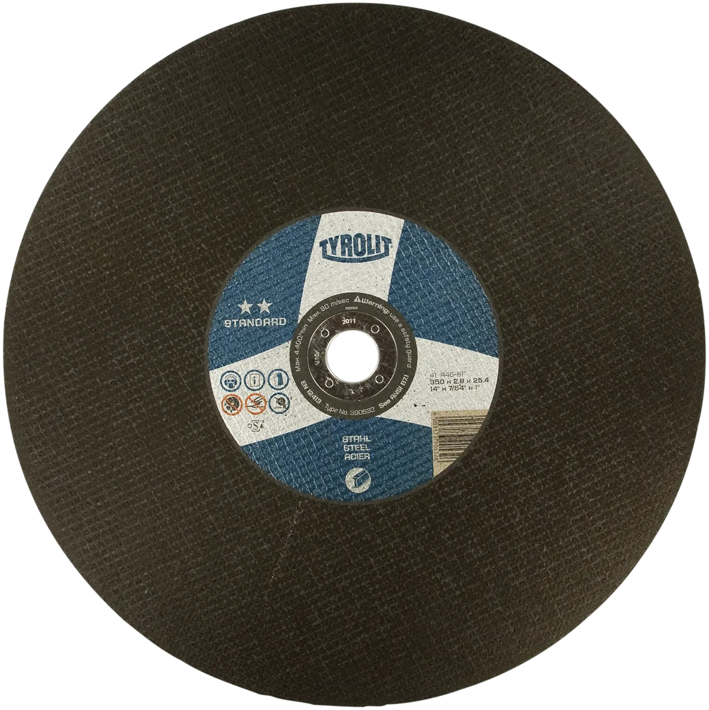 Kappeskive Standard 41X ø350×2,8×25,4 A46-BF
