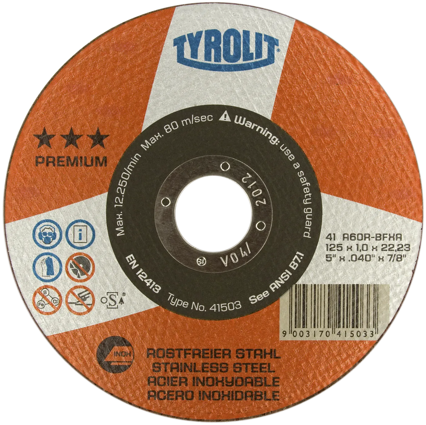 Kutteskive Premium 42F ø125×3 A30R-BFXA