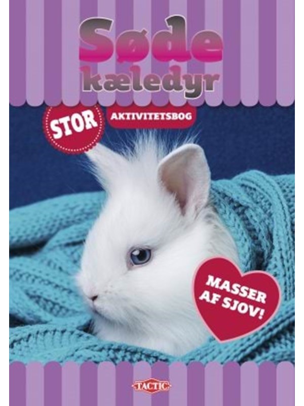 Tactic Søde kæledyr stor aktivitetsbog (96s)