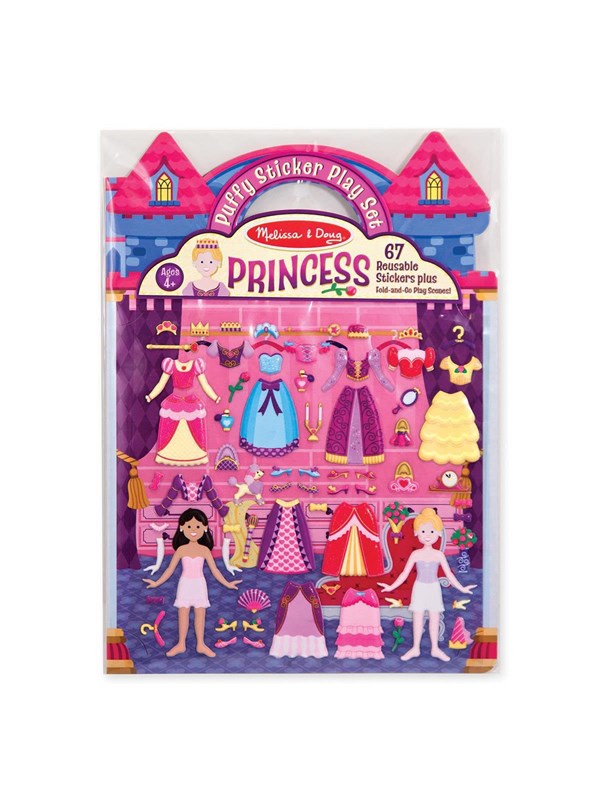 Melissa & Doug Reusable Puffy Stickers Playset Princess