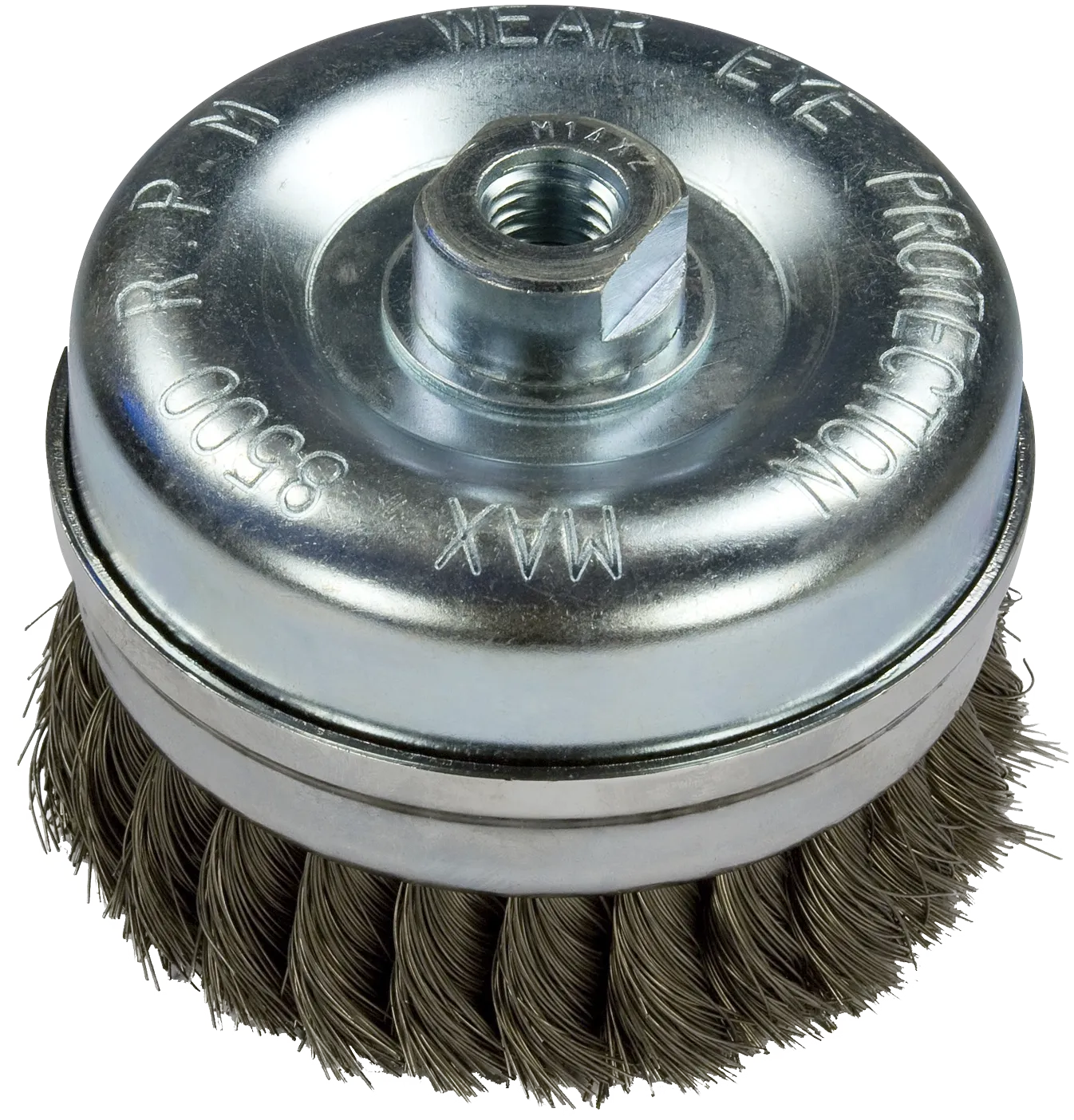 Kopstålbørste rett 6TDZ 80×25×M14 SH0,5