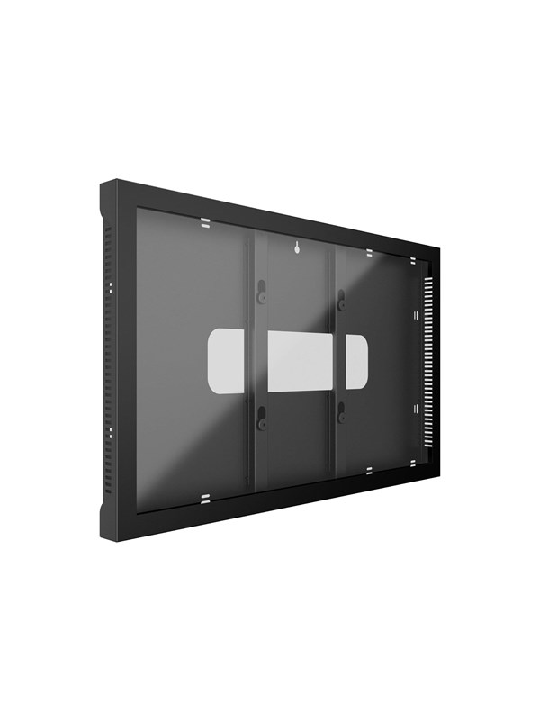 Multibrackets M Pro Series enclosure - for digital signage display - indoor landscape - black RAL 9005 - Max 30 kg - recommended for 65"
