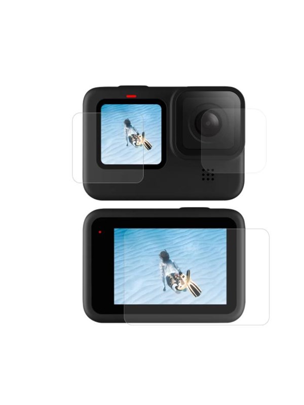 TELESIN Screen and lens tempered glass for GoPro Hero 9 / Hero 10 / Hero 11 / Hero 12 (GP-FLM-901)