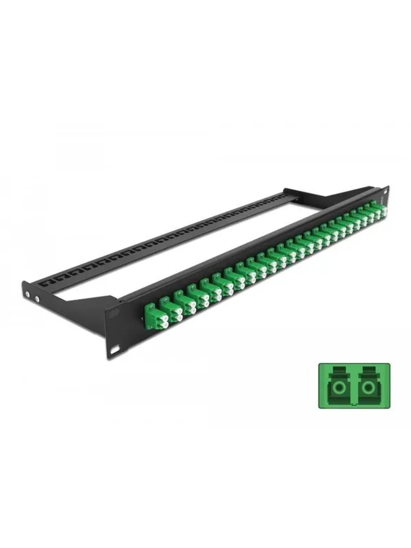 DeLOCK 19â³ Fibre Patch Panel 24 port LC Duplex green